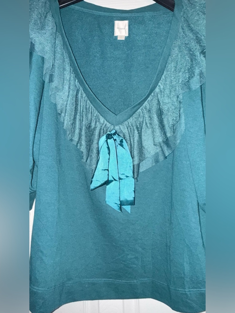 Anthropologie Maeve 3/4 sleeve sweatshirt 2X